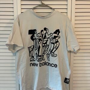 New Balance White Short Sleeve Graphic Tee